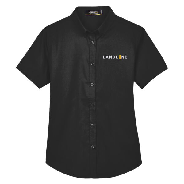 Embroidered Women's Optimum Short Sleeve Twill Shirt Thumbnail