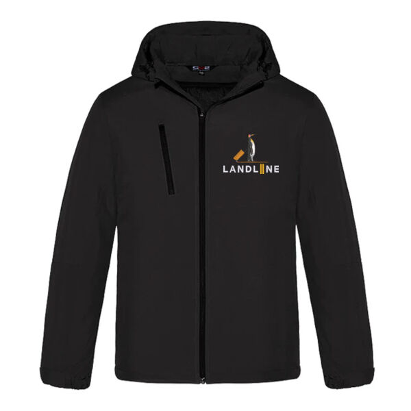 Embroidered Men's Insulated Jacket w/ Detachable Hood Thumbnail